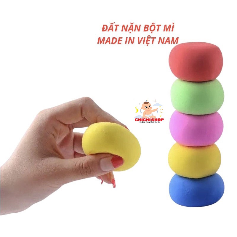 Đồ Chơi Đất Nặn Màu Sắc Chính Hãng Vijago Việt Nam,Có Hộp Đựng Tiện Lợi An Toàn Cho Bé