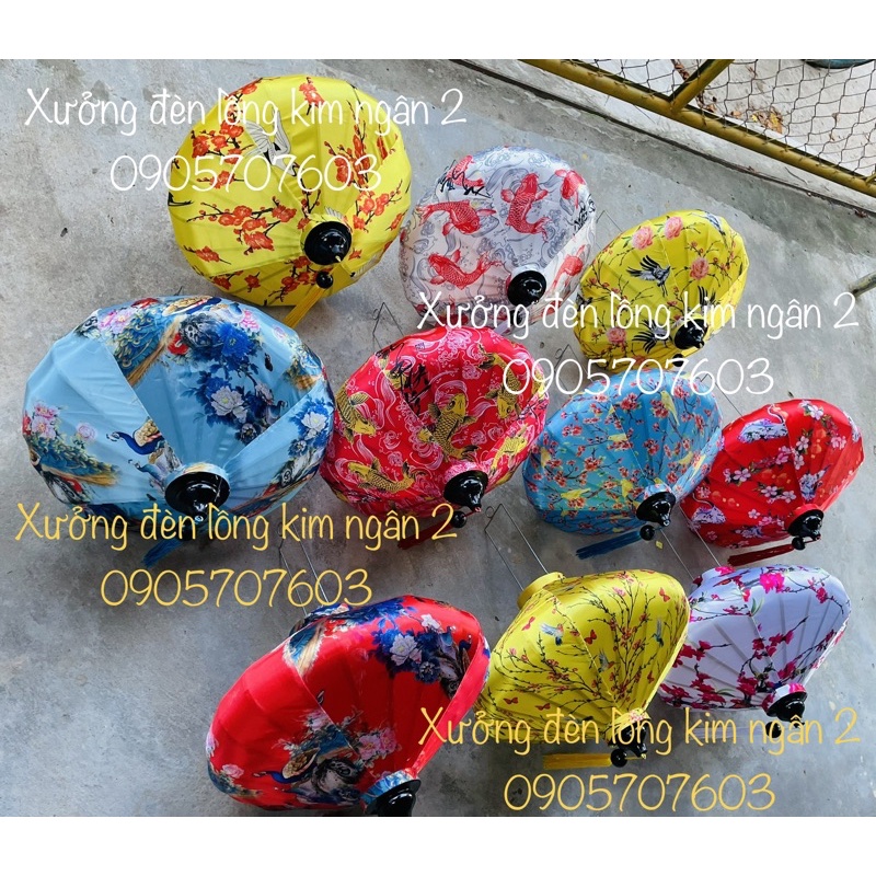 Đèn lồng đĩa bay phi 3d hội an treo tết