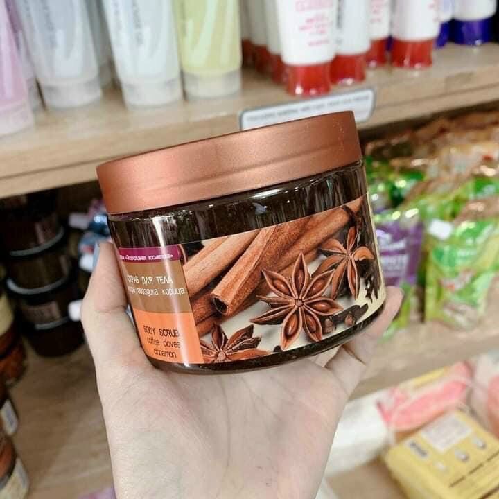 Tẩy Tế Bào Chết Toàn Thân Quế Hồi &amp; Cafe Exclusive Cosmetic Gel Scrub Coffee &amp; Cinnamon (380ml)