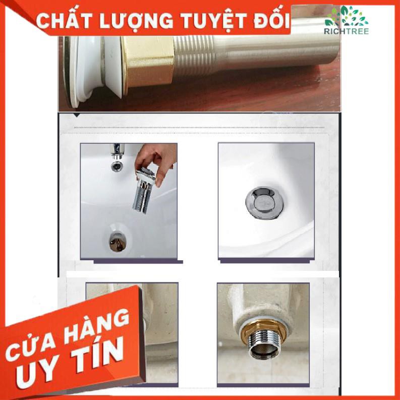 [FREE SHIP] Xi phông chậu rửa mặt lavabo chất liệu inox 304 Kèm đuôi nhựa co rút M87-Loại nắp lật