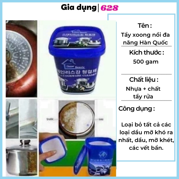 Tẩy xoong nồi đa năng Hàn Quốc, cọ nồi, tẩy rửa xoong nồi, chùi mặt bếp, tẩy các vết ố, vết bám bẩn,tẩy