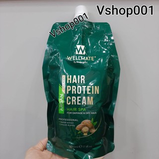 Hấp dầu Wellmate phục hồi tóc hư tổn nặng 500ml