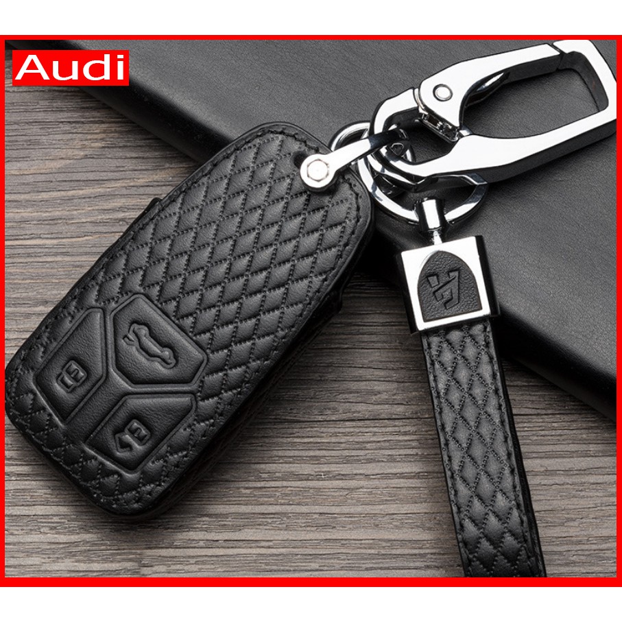 Bao da chìa khóa xe ô tô Audi A4, q5, Q7, audi TT ,..màu đen hàng cao cấp loại đẹp M3