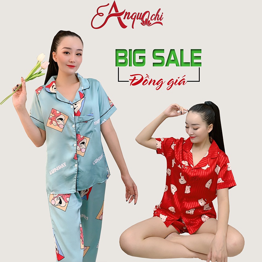 Đồ bộ nữ Pijama set đồ bộ ngủ nữ mặc nhà thoải mái B011 - Anquachi