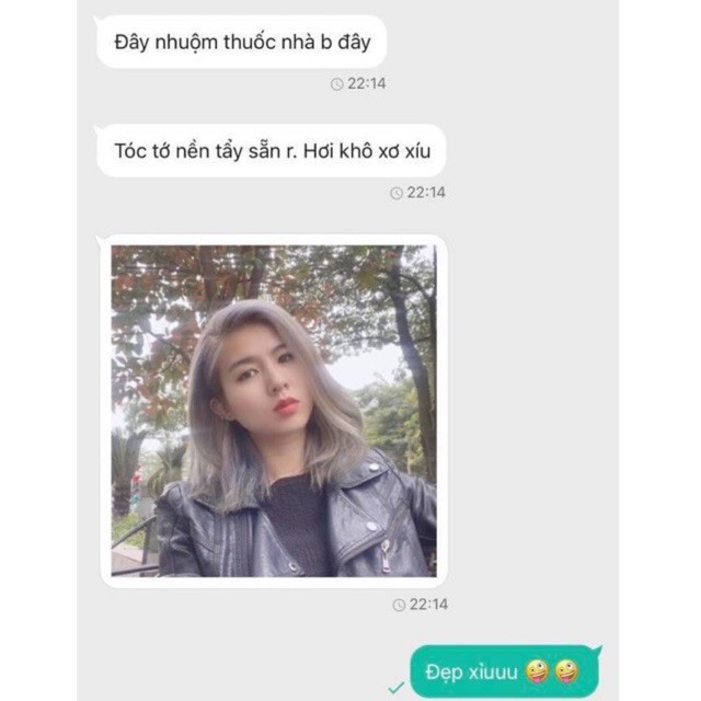 Thuốc nhuộm tóc màu Khói Xám(cần tẩy) kèm trợ nhuộm 100ml | BigBuy360 - bigbuy360.vn