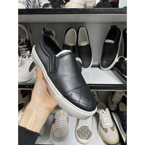 Giầy lười nam LV thêu hoạ tiết phù hợp đi học đi chơi, giầy slipon LV siêu chất, Bin Store
