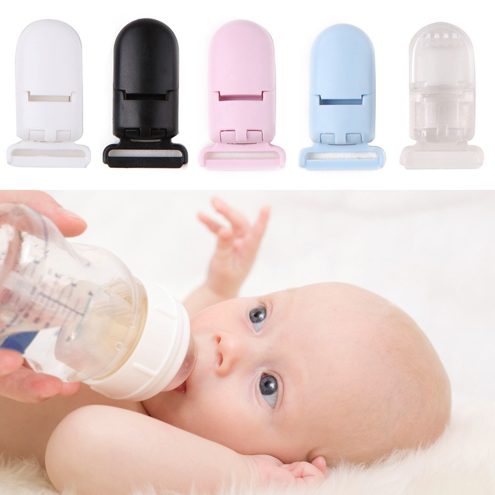 Bộ 5 kẹp núm ti nhiều màu sắc xinh xắn cho bé
