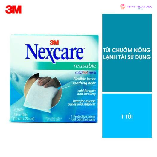 Túi chườm nóng lạnh Nexcare 3M 2671PEG có thể tái sử dụng nhiều lần, dùng để chườm cho vùng cơ thể bị bong gân, căng cơ