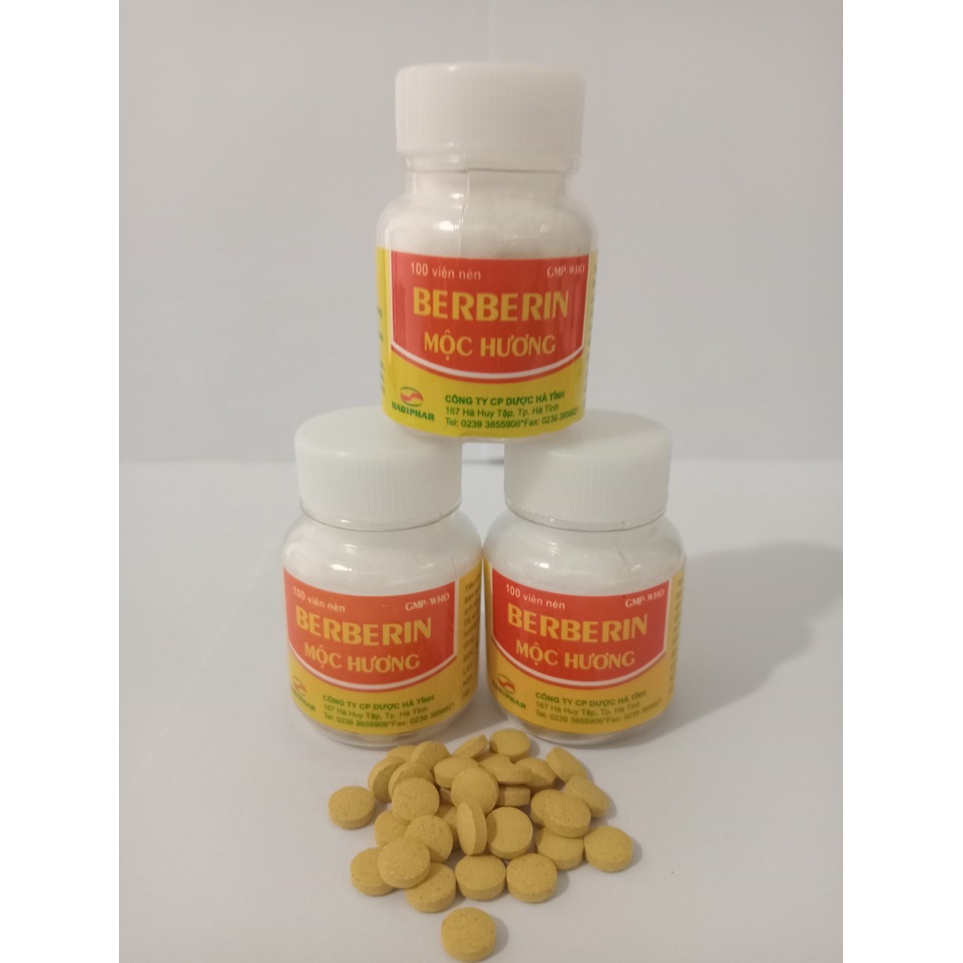 BERBERIN MỘC HƯƠNG Lọ 100 viên