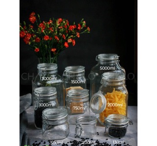 Hũ thuỷ tinh Fido nắp quai cài cao cấp