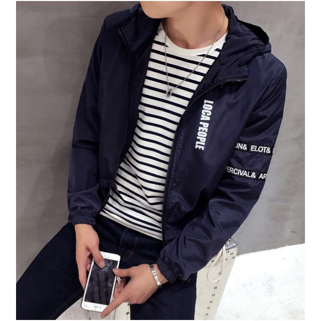 Áo khoác dù nam nữ unisex thời trang in chữ local people (màu như ảnh) | BigBuy360 - bigbuy360.vn