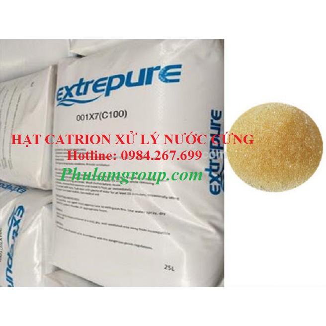 Hạt catrion xử lý nước cứng gói 1 lít