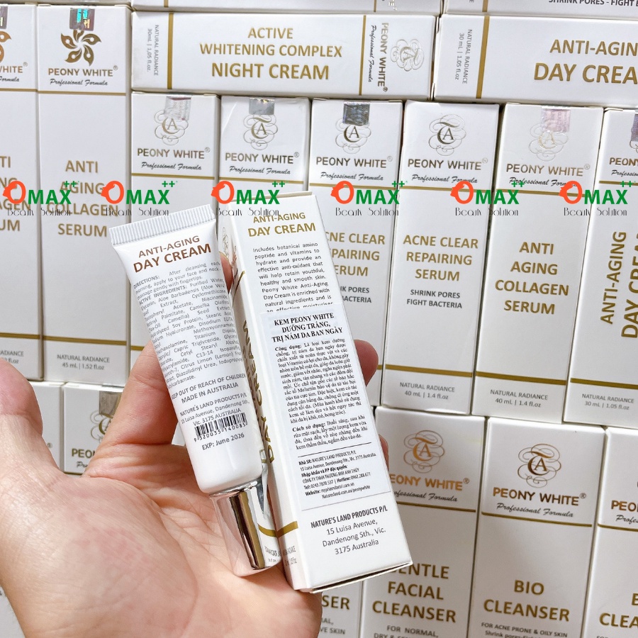 KEM PEONY WHITE NÁM BAN NGÀY - ANTI-AGING DAY CREAM - DƯỠNG TRẮNG - GIẢM THÂM NÁM DA 30ml