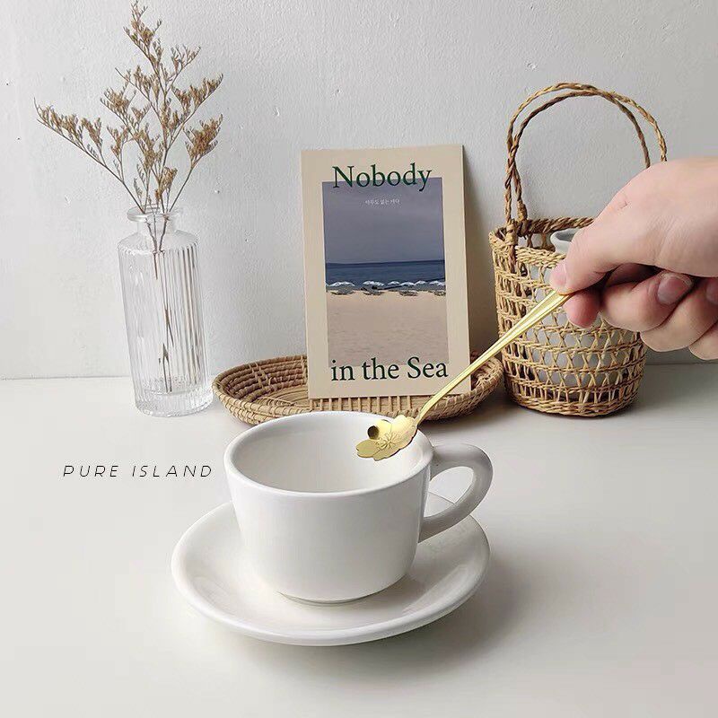 Muỗng/ thìa cà phê inox hình hoa Sakura