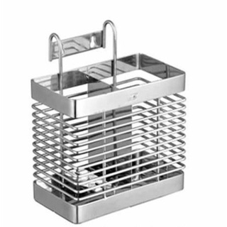 Giá inox treo đồ phòng bếp, giỏ đũa đa năng