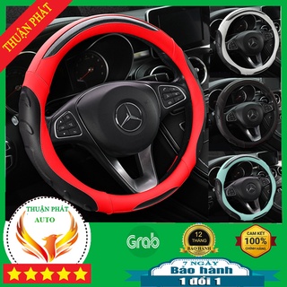Bọc vô lăng ô tô 2 in 1 bọc tay lái ô tô cao cấp chất liệu da cao cấp kết hợp carbon chống trượt thoáng khí siêu bền