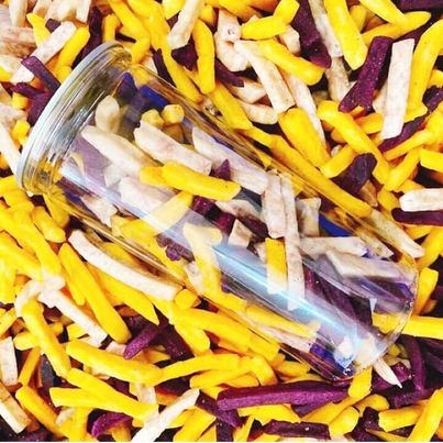 Khoai cọng sấy mix 3 vị - giá sỉ 100g / 250g / 500g