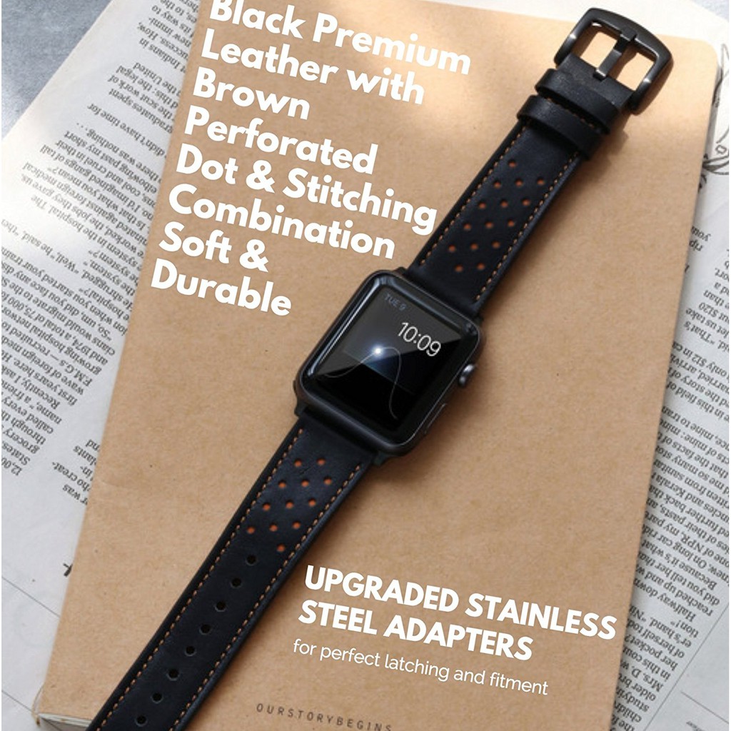 Dây đeo Apple Watch Strap 38/40mm 42/44mm Dây da mềm bền cho iWatch Series SE 6/5/4/3/2/1