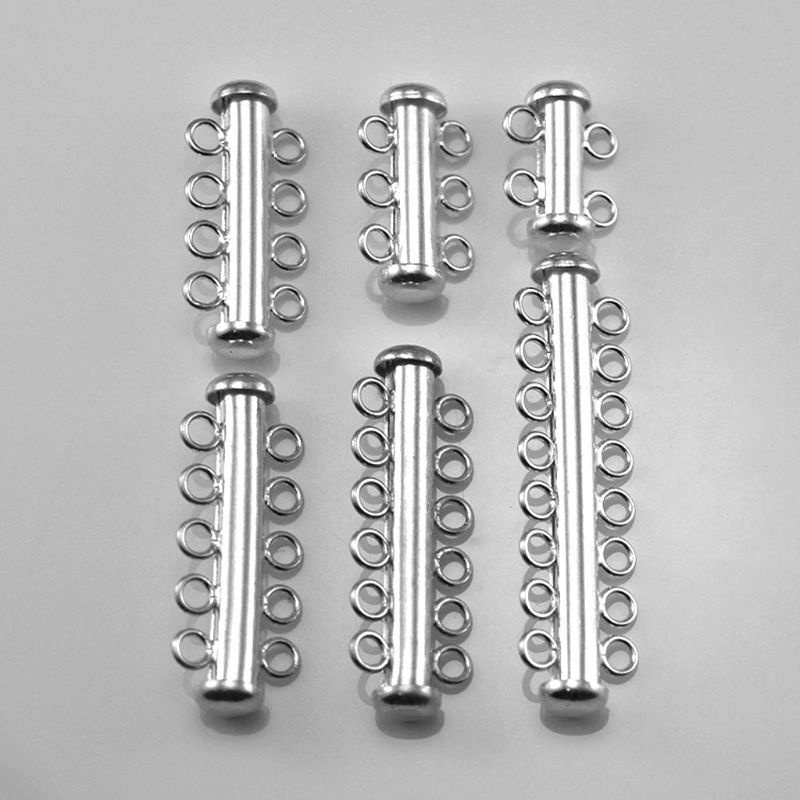 Khóa Trượt Bằng Đồng Mạ Bạch Kim Màu Vàng / Bạc Chuyên Dụng Làm Trang Sức