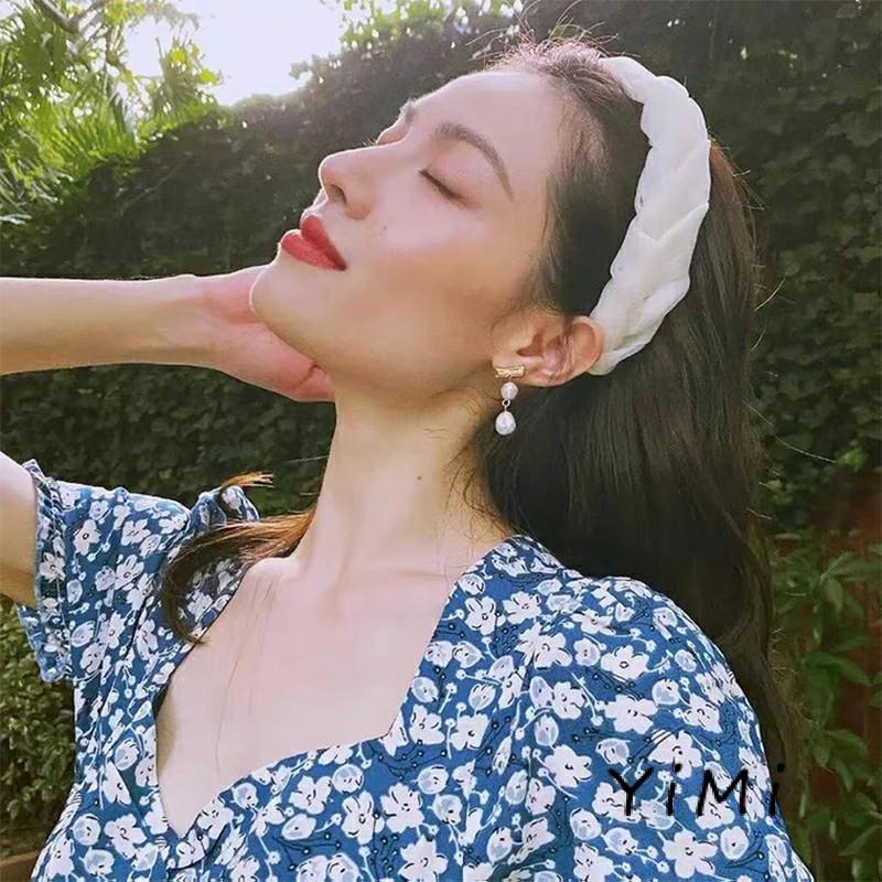 Băng Đô Cài Tóc Dạng Lưới Thắt Bím Phong Cách Cổ Điển Cho Nữ