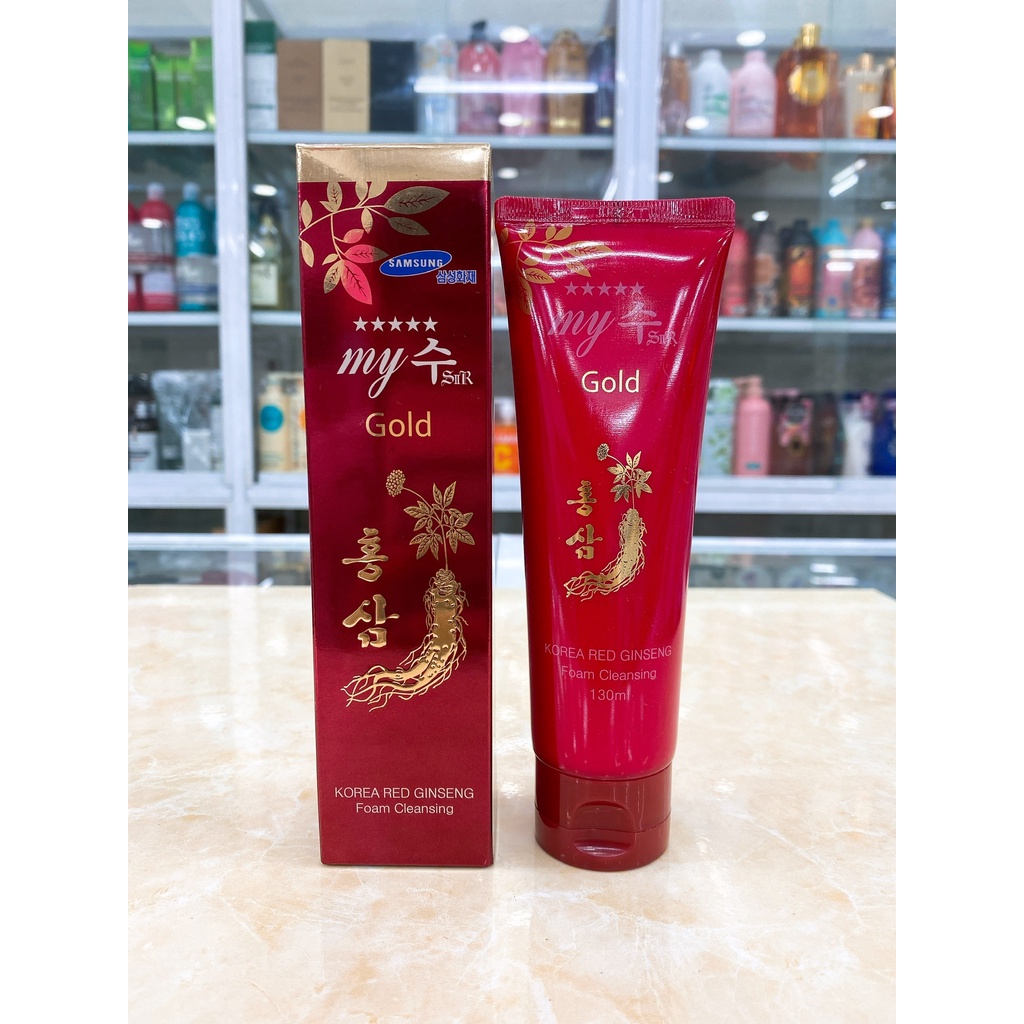 Sữa Rửa Mặt Hồng Sâm Đỏ My Gold Hàn Quốc 130ml