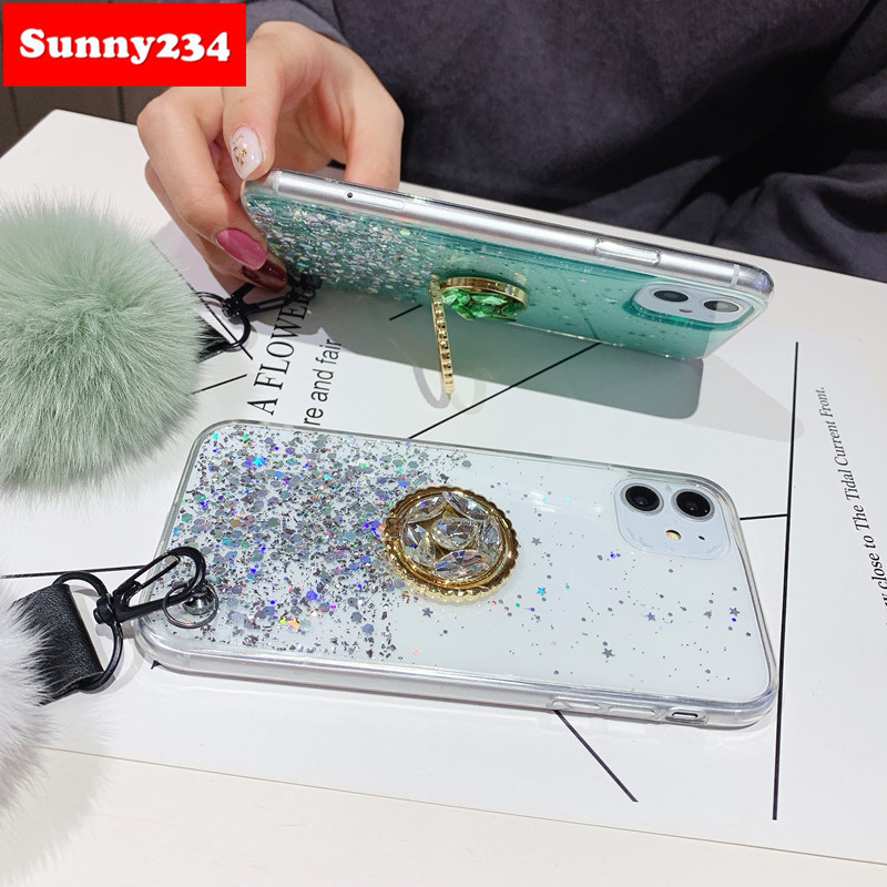 REALME OPPO Ốp Điện Thoại Lấp Lánh Cho Realme C15 C11 Oppo A52 A92 A31 A5 A9 2020 A5S A7 A12 A3S Realme C3 5i 5s 5 Pro C1 Reno 4 3 2f 2z