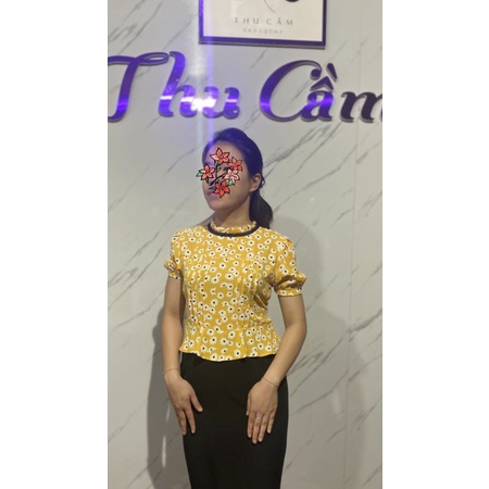 Đầm betlum hoa vàng