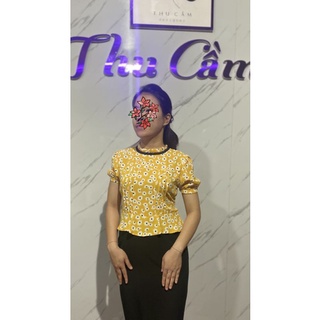 Đầm betlum hoa vàng