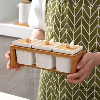 SET 3 HŨ GIA VỊ VUÔNG
