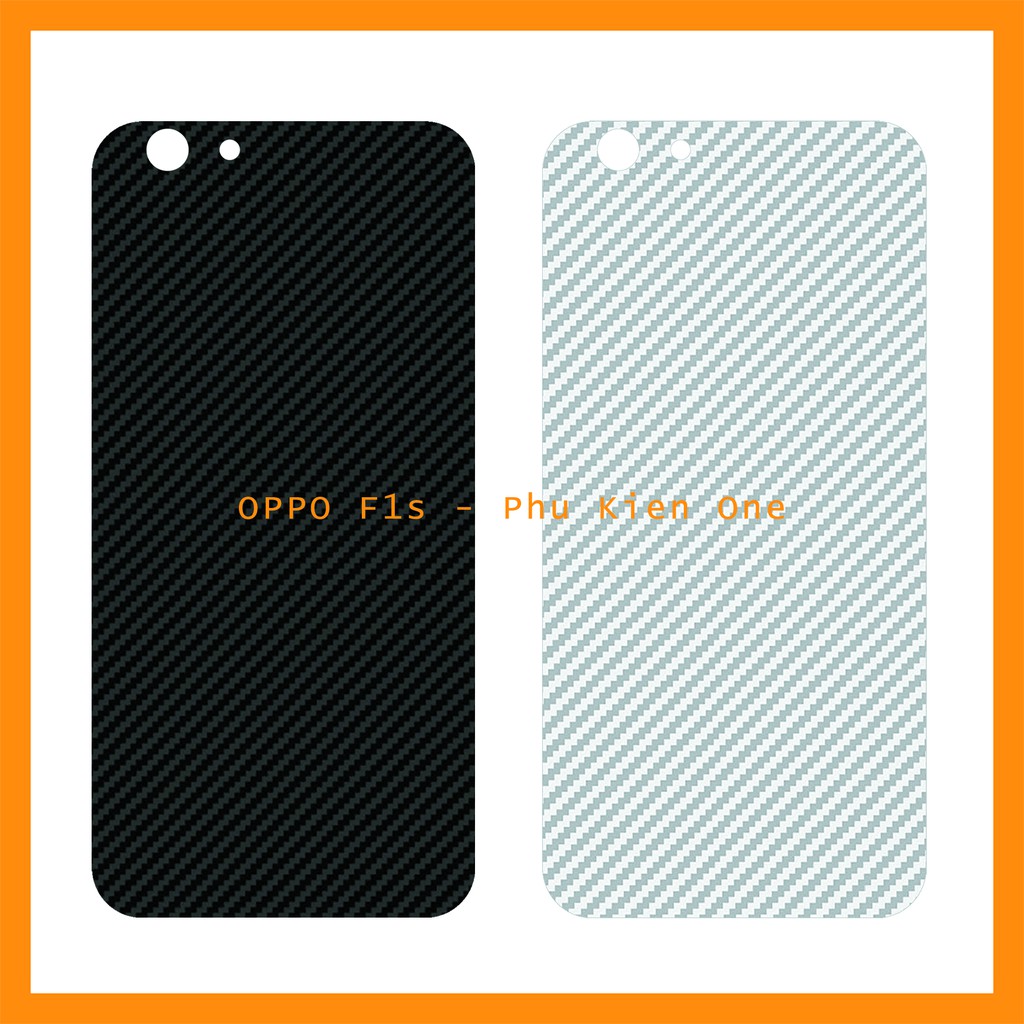Decal dán lưng Oppo F1s / A59 vân carbon 3D