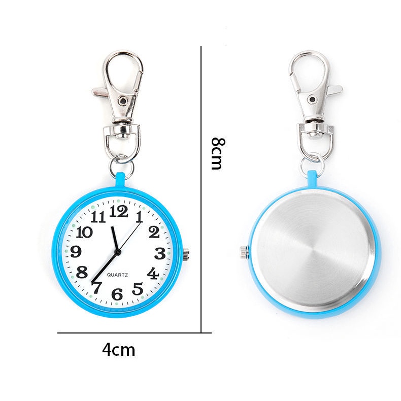 Có thể là móc khóa nổi bật, móc khóa đồng hồ phát sáng rõ ràng kỹ thuật số lớn dễ thương, đồng hồ bỏ túi y tá đồng hồ sinh viên thi đồng hồ thạch anh đồng hồ bỏ túi không thấm nước