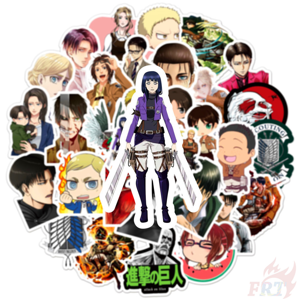 MIKASA Bộ 50 Hình Dán Phim Attack On Titan Series 06