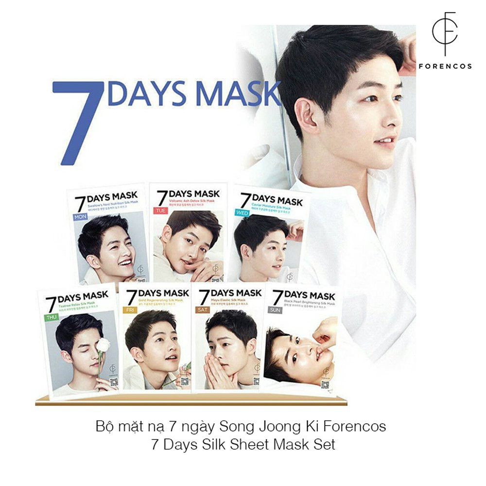 Mặt Nạ Trắng Da FORENCOS 7 Days Mask ft. Song Joong Ki