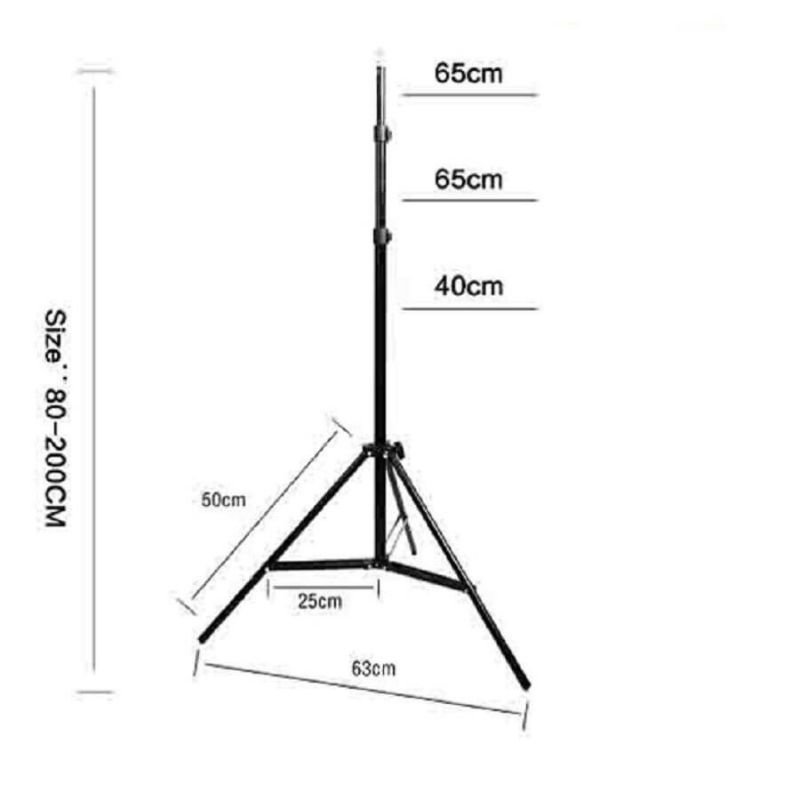 đèn livestream-quay tiktok-chụp ảnh-có 3 size 26cm-30cm-36cm( có 3 kẹp điện thoại)-kèm chân dài 2m1