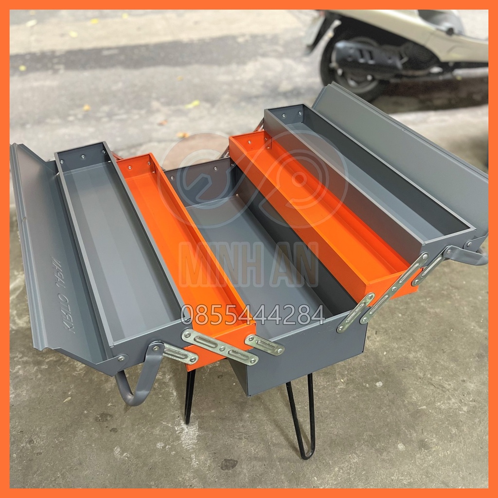 Thùng đựng đồ nghề dụng cụ bằng thép [CAO CẤP] KIRITO - thùng đồ nghề thép 5 ngăn