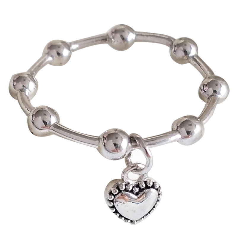 Nhẫn Hình Trái Tim Nhỏ Phong Cách Baroque 22220