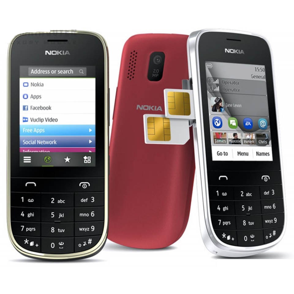 ĐIỆN THOẠI NOKIA ASHA 202 2 SIM 2 SÓNG CHÍNH HÃNG