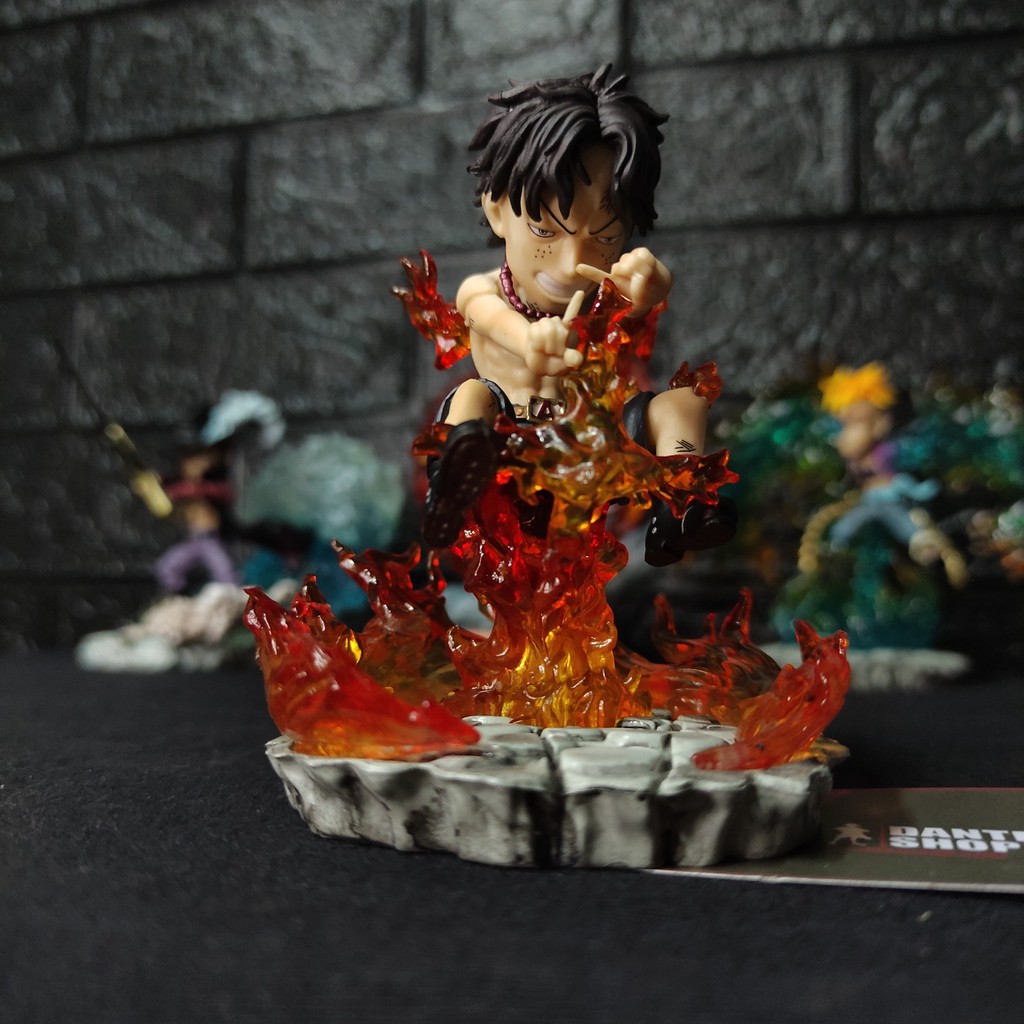 Mô hình Figure One Piece Luffy; Zoro; Mihawk; Marco; Ace Chibi 12cm Fullbox