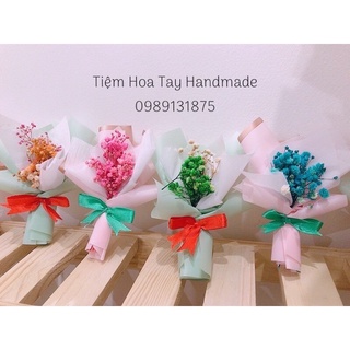 Bó hoa baby mini phụ kiện trang trí bánh kem, hộp quà - Nàng Thơ Handmade
