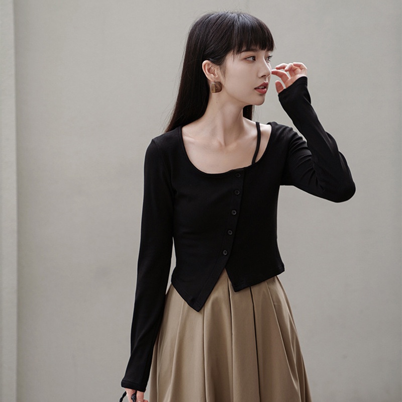 IELGY      Áo Khoác cardigan Dệt Kim Kiểu Cách Thời Trang Và Độc Đáo