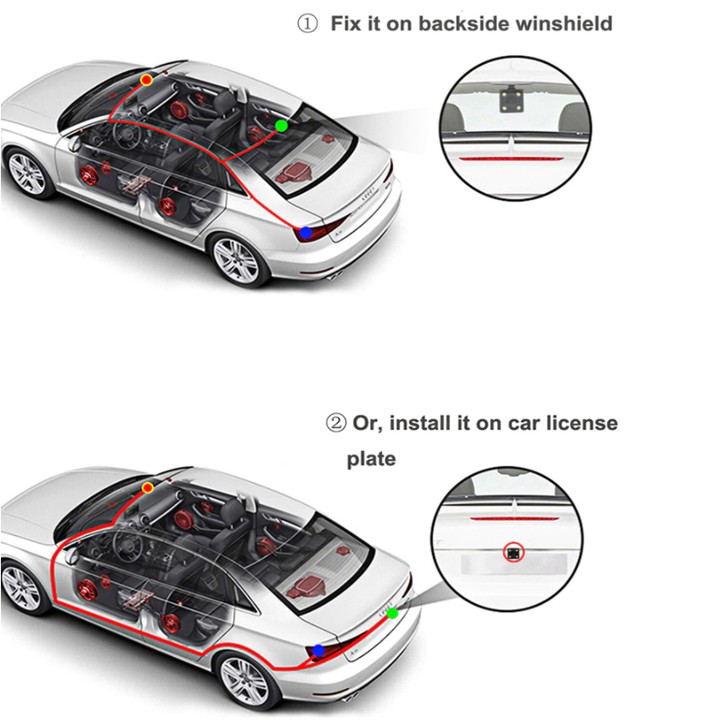 Camera hành trình đặt taplo ô tô, thương hiệu cao cấp Whexune - V900 4G, wifi, android 8.1, 10 inch tích hợp cam lùi | BigBuy360 - bigbuy360.vn