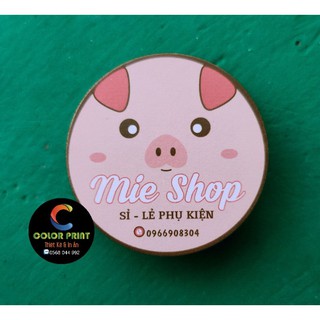 In tem theo yêu cầu SET 50 Tem Bột Trà Xanh - Decal Giấy -Free thiết kế - cắt bế bóc dán - ColorBoom