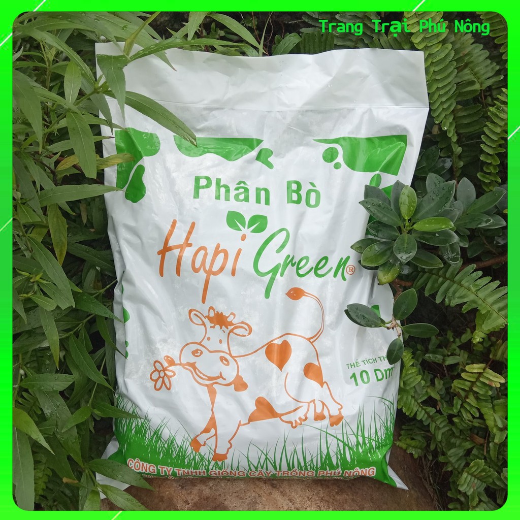 Phân Bò Đã Xử Lý Hapi Green Phú Nông - Bao 3dm3 - 10dm3