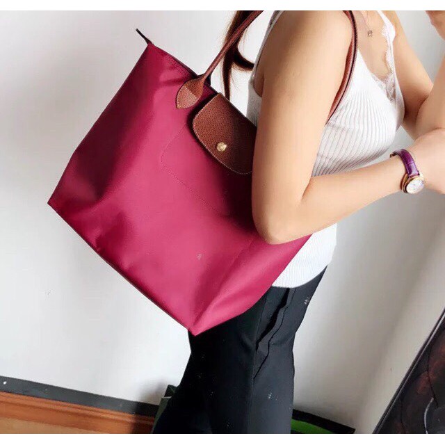 [ Xả kho 3 Ngày] Túi xách công sở đeo vai nữ Longchamp gấp gọn siêu cấp chống nước đủ size-bảo hành 12m