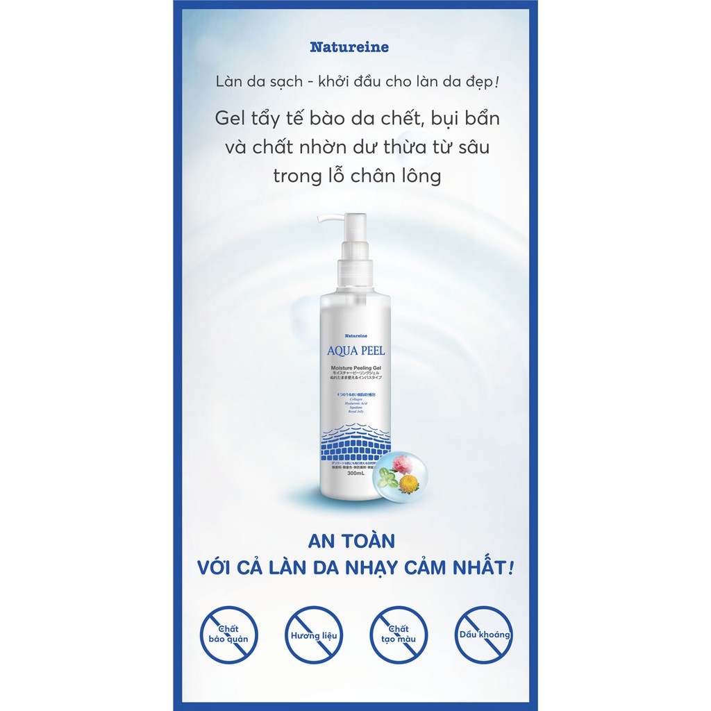  Gel Tẩy Tế Bào Chết Dưỡng Ẩm Da Natureine AQUA PEEL Moisture Peeling Gel 300ml | BigBuy360 - bigbuy360.vn