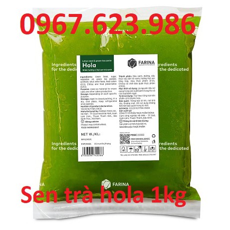 Nhân trung thu sen trà xanh Farina Hola 1kg