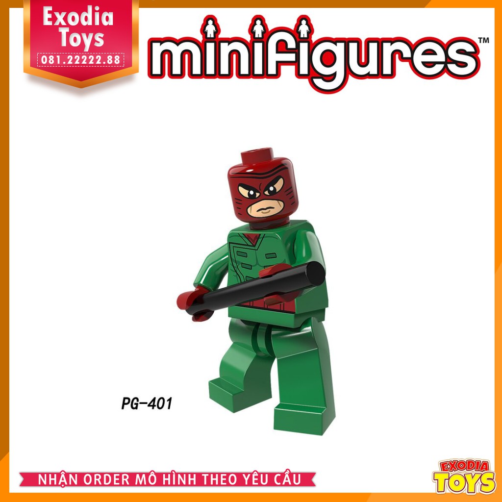 Xếp hình minifigure nhân vật siêu anh hùng Marvel - Đồ Chơi Lắp Ghép Sáng Tạo - POGO 8108