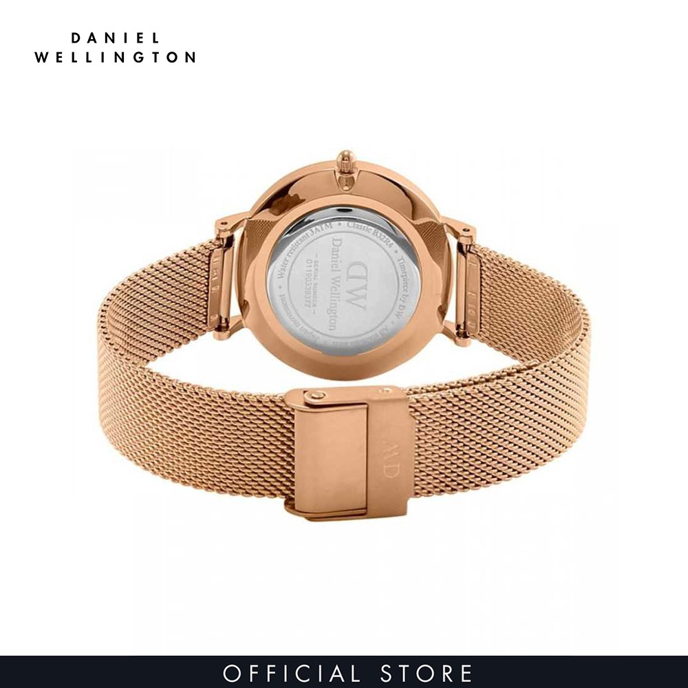 Đồng hồ Nữ Daniel Wellington dây lưới - Petite Melrose mặt trắng - vỏ vàng hồng | BigBuy360 - bigbuy360.vn