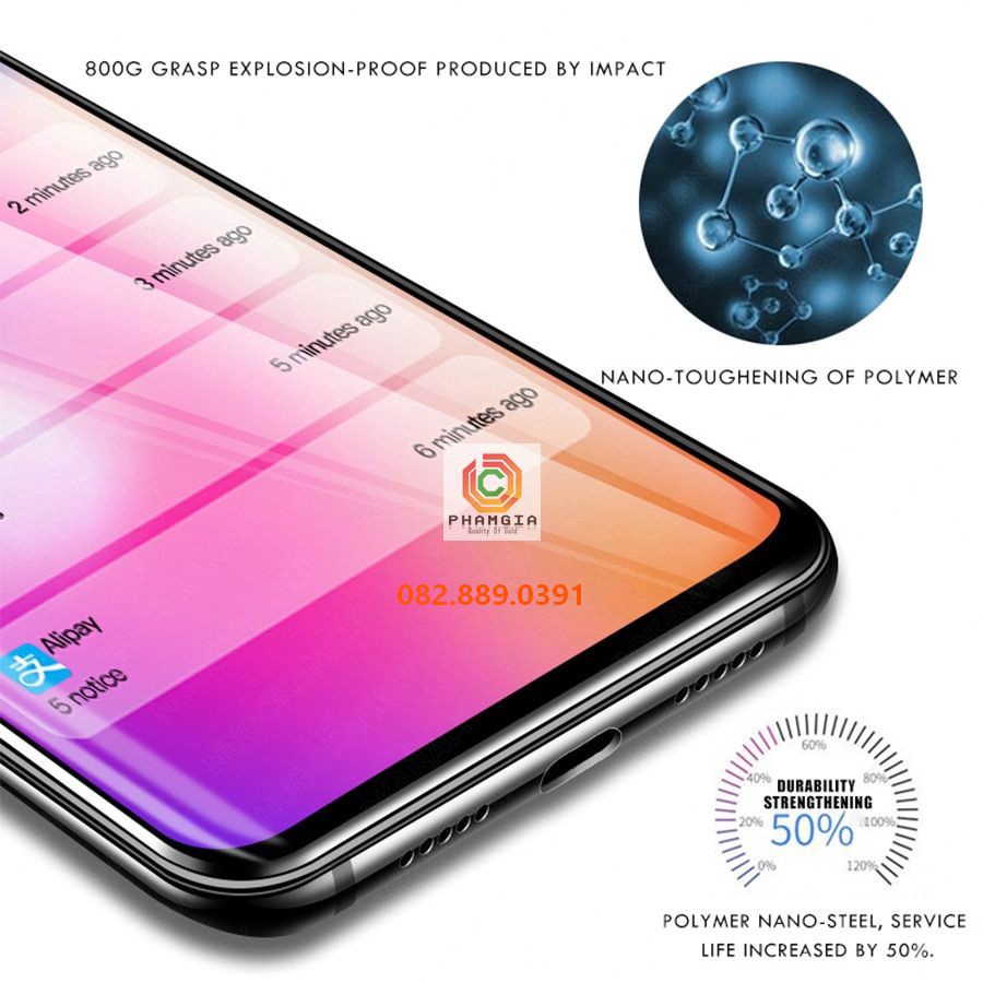 Dán cường lực Samsung M40S/ M50/ M50S/ M60S/ M80S nano dẻo siêu bền siêu bảo vệ