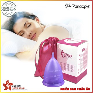 Cốc nguyệt san silicone Aneer (Tím Nhạt) thay thế băng vệ sinh và tampon
